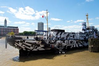 Illustration for article titled This Century-Old Warship Got a New Dazzle Paint Job To Commemorate WWI